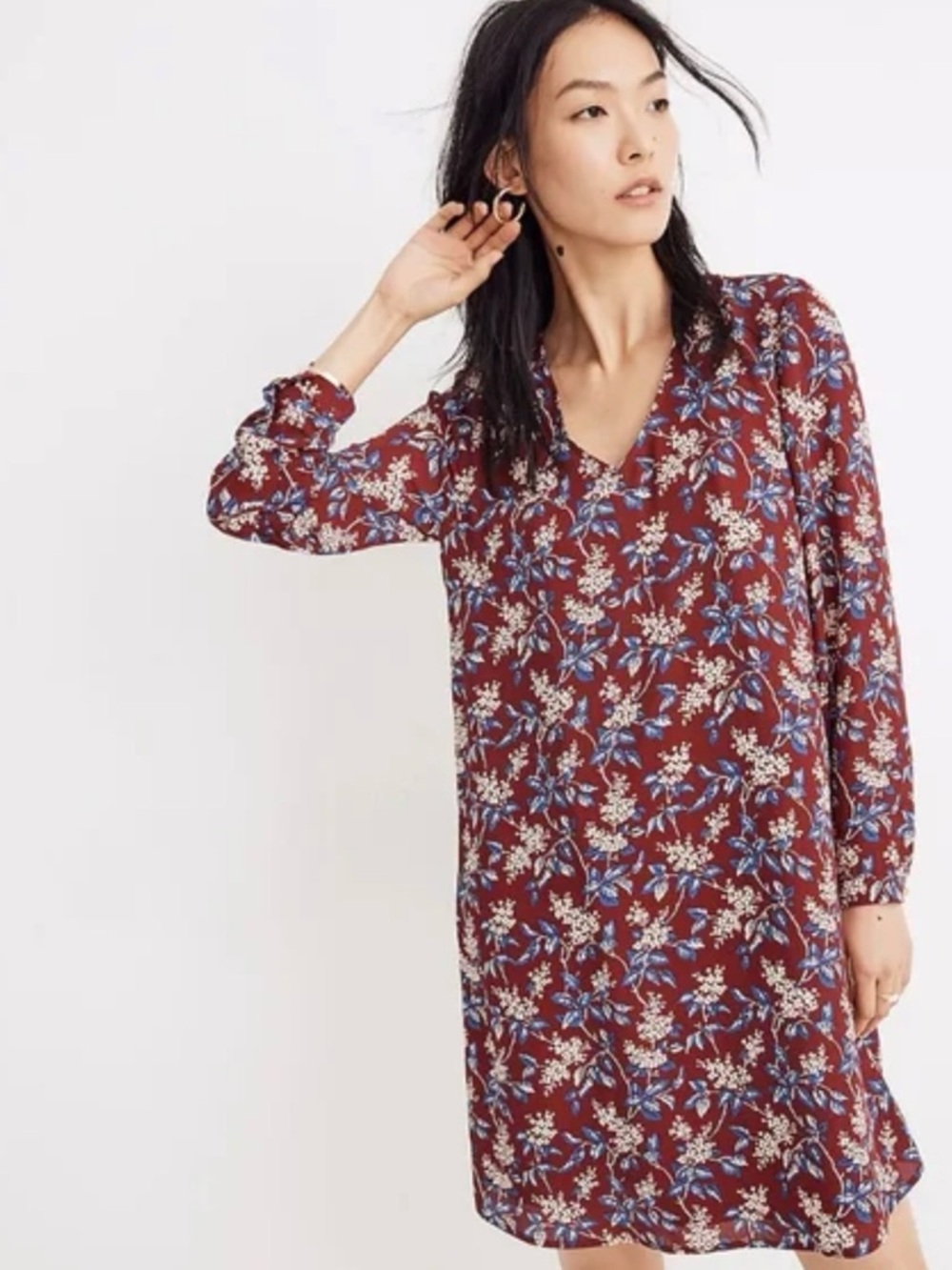 Madewell Antique Flora Button Back Dress